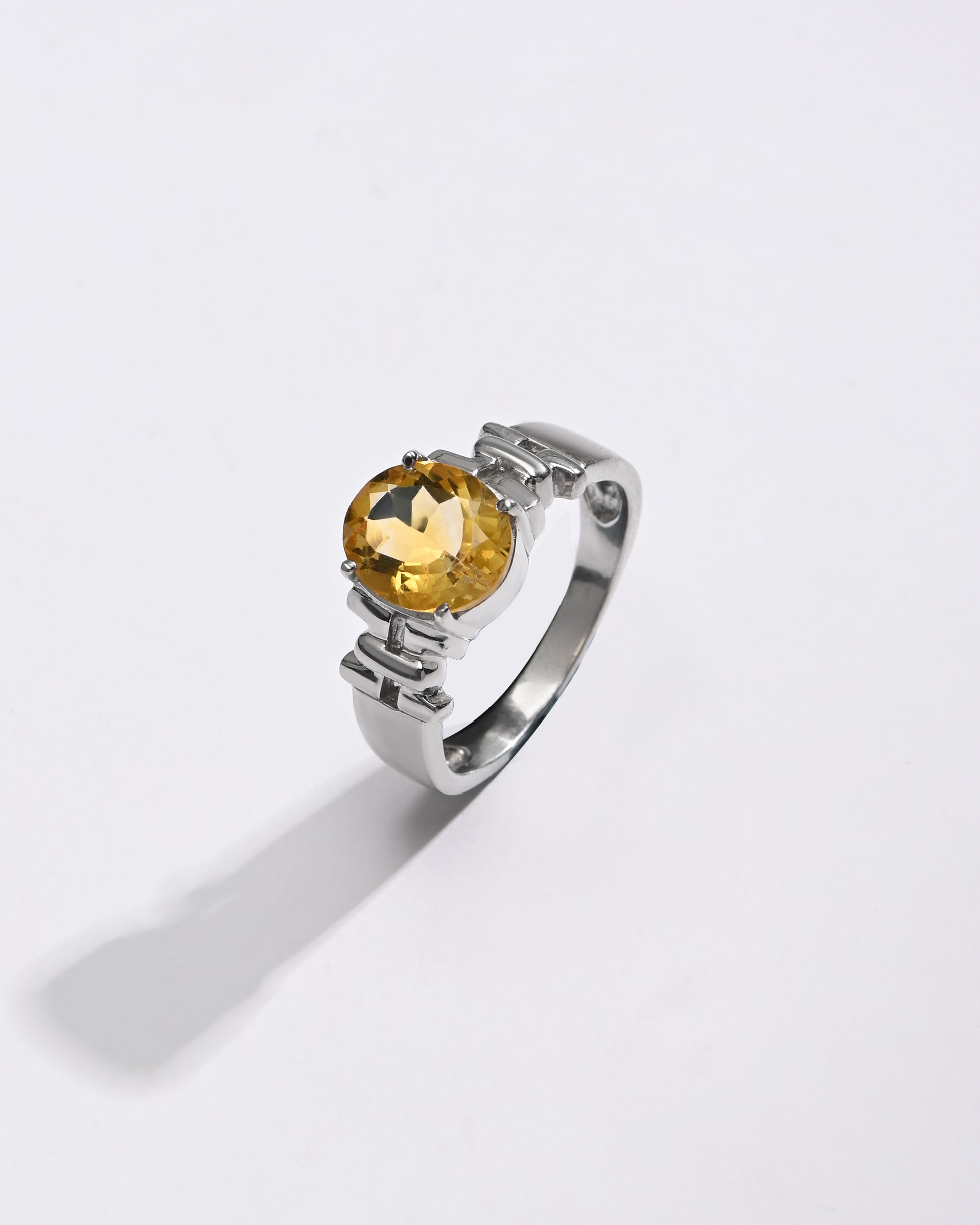Luxe Golden Topaz (Sunahara Pukhraj) Ring – 925 Silver - #1199N4 - Myra