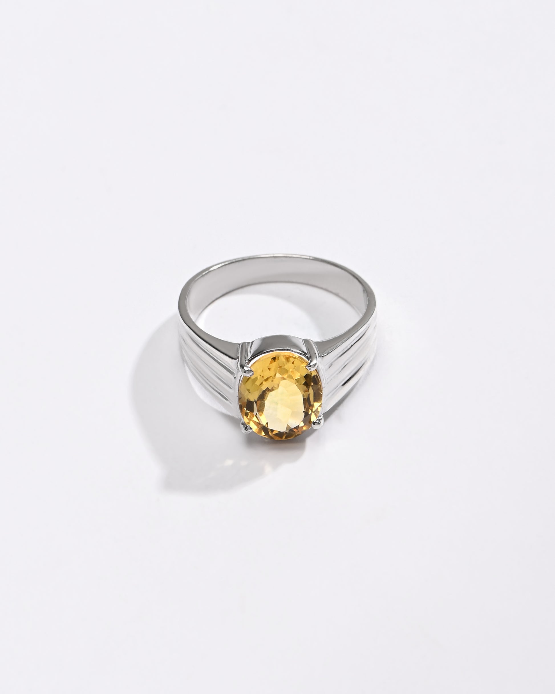 Royal Golden Topaz (Sunahara Pukhraj) Ring – 925 Silver - #1228N4 - Myra