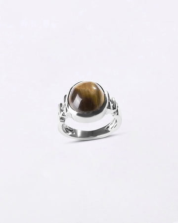 Exotic Tiger Eye Ring in 925 Sterling Silver - Shakti