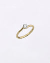 Twisted Diamond Ring in Gold