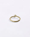 Twisted Diamond Ring in Gold