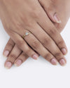 Twisted Diamond Ring in Gold