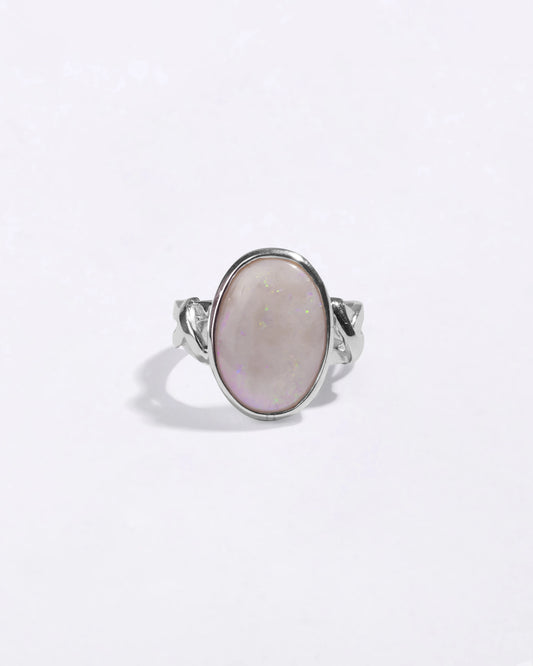 Unique Fire Opal (Doodhiya) Ring in 925 Silver - Shakti