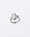 Exotic White Coral Ring in 925 Sterling Silver - Shakti