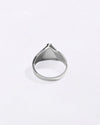 Prestine White Coral Ring in 925 Sterling Silver - Triangular Delta