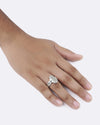 Exotic White Coral Ring in 925 Sterling Silver - Shakti