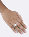 Unique White Coral Ring in 925 Sterling Silver - Shakti