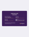 Certificate of Purity of White Sapphire in 18K Hallmark Gold