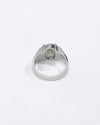 Vintage White Sapphire (Pukhraj) Ring in 925 Sterling Silver - Urja Premium