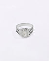 Vintage White Sapphire (Pukhraj) Ring in 925 Sterling Silver - Urja Premium