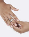 Vintage White Sapphire (Pukhraj) Ring in 925 Sterling Silver - Urja Premium