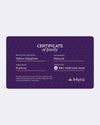 Certificate of Purity of Yellow Sapphire in 18K Hallmark Gold