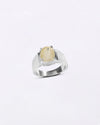 Heirloom Yellow Sapphire (Pukhraj) Ring in 925 Sterling Silver - Urja Premium