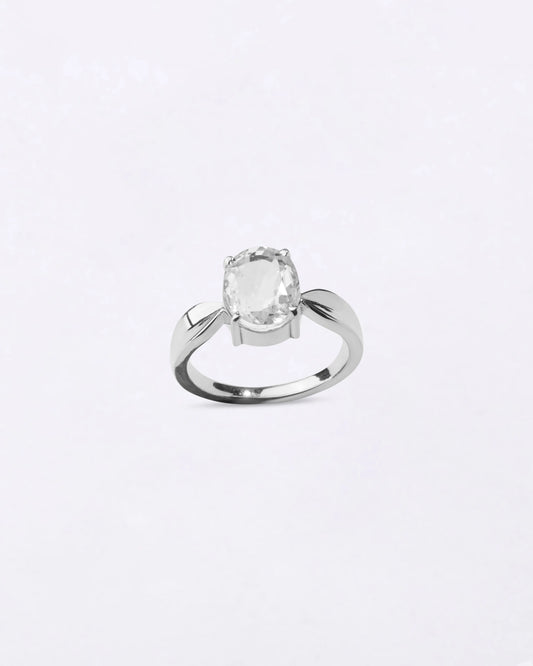 Charming Zircon (Jirkon) Ring in 925 Sterling Silver - Urja