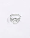 Statement Zircon (Jirkon) Ring in 925 Sterling Silver - Urja