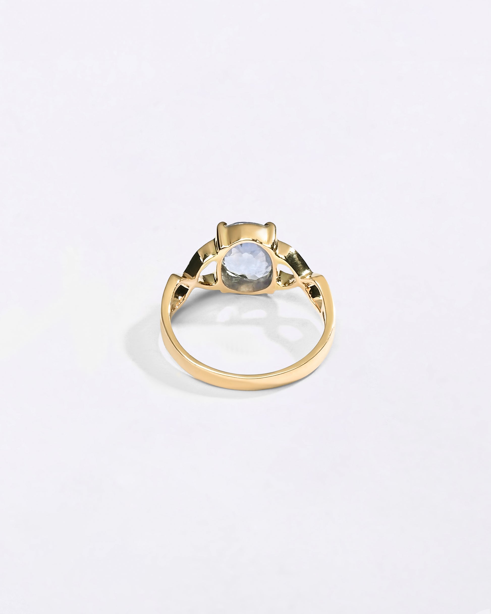 Real Neelam Stone Ring in 18K Gold Buy from Myra Gems