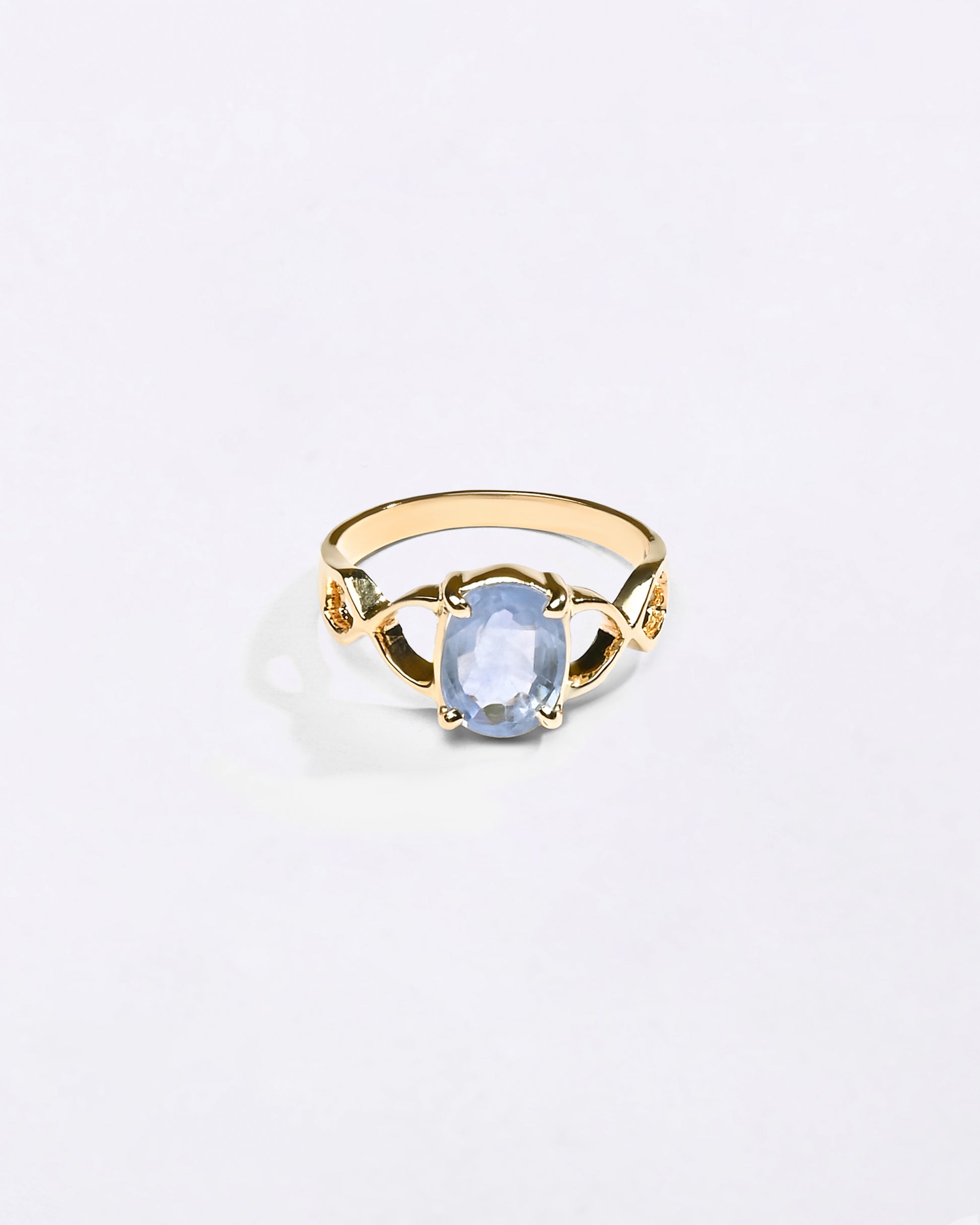 Real Neelam Stone Ring in 18K Gold Buy from Myra Gems