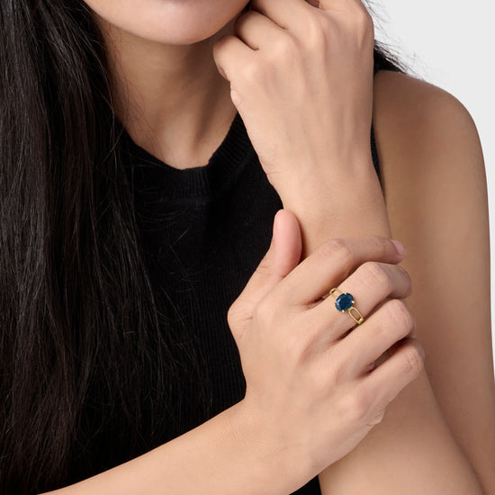 Blue Sapphire Ring Buy from Myra Gems