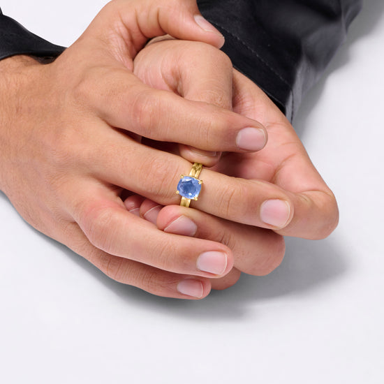 Blue Sapphire Ring in Gold Buy from Myra gems