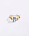 Pure Stunning Gold Blue Sapphire Ring Buy from Myra Gems