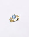 Pure Stunning Gold Blue Sapphire Ring Buy from Myra Gems