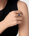 Promise Blue Sapphire (Neelam) Ring in Gold - Urja