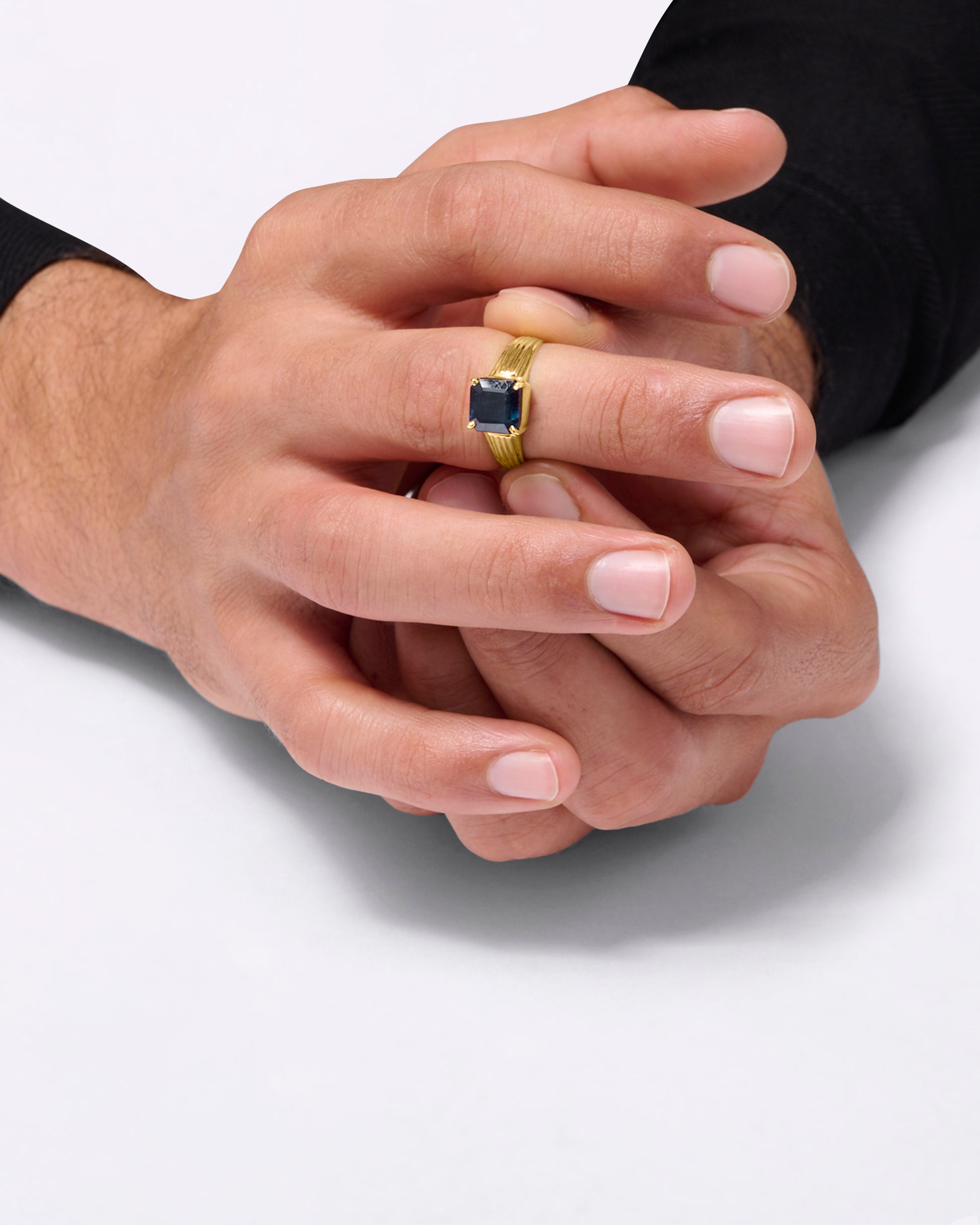 Blue Sapphire Certified Natural Gemstone Ring Buy from Myra Gems