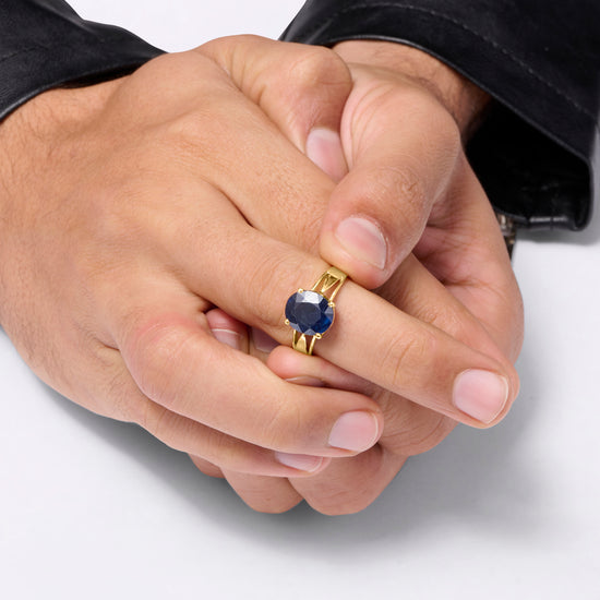 Kumbh Rashi Gemstone Ring Buy from Myra Gems