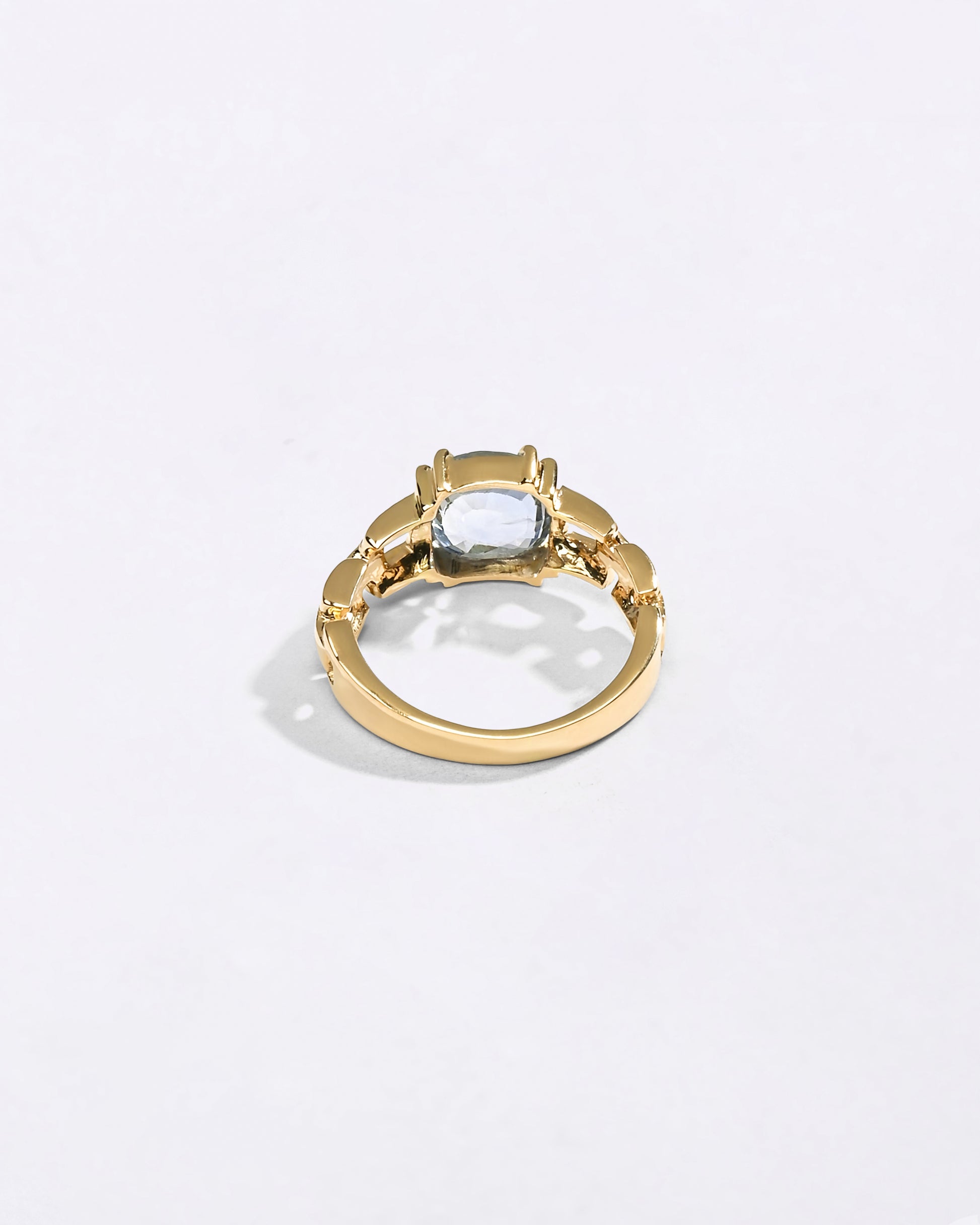 Stylish Blue Sapphire Ring Design from Myra Gems
