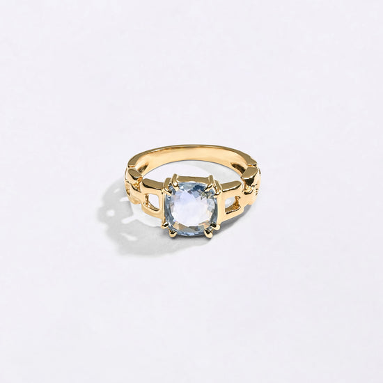Stylish Blue Sapphire Ring Design from Myra Gems