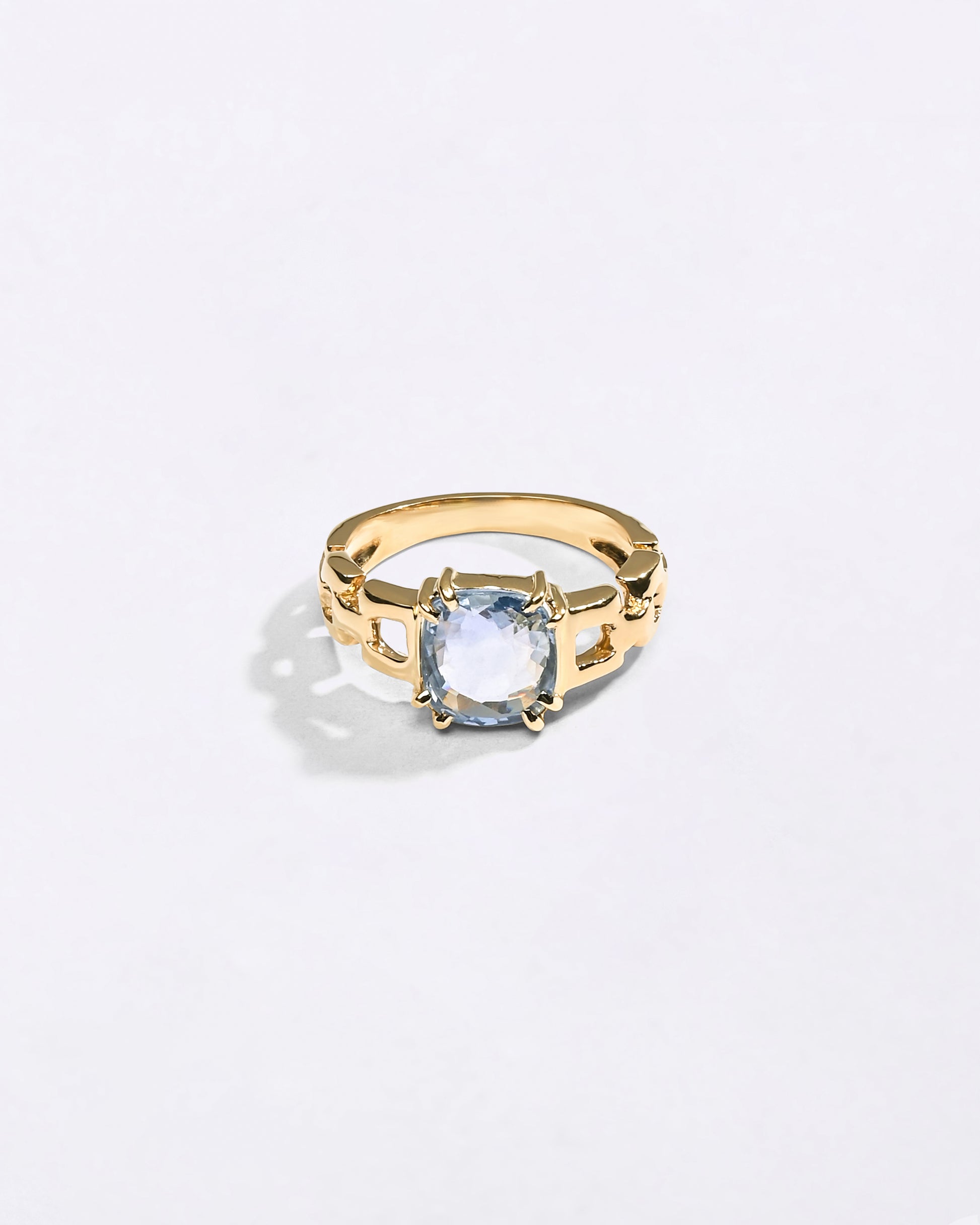 Stylish Blue Sapphire Ring Design from Myra Gems