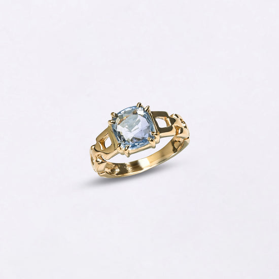 Stylish Blue Sapphire Ring Design from Myra Gems