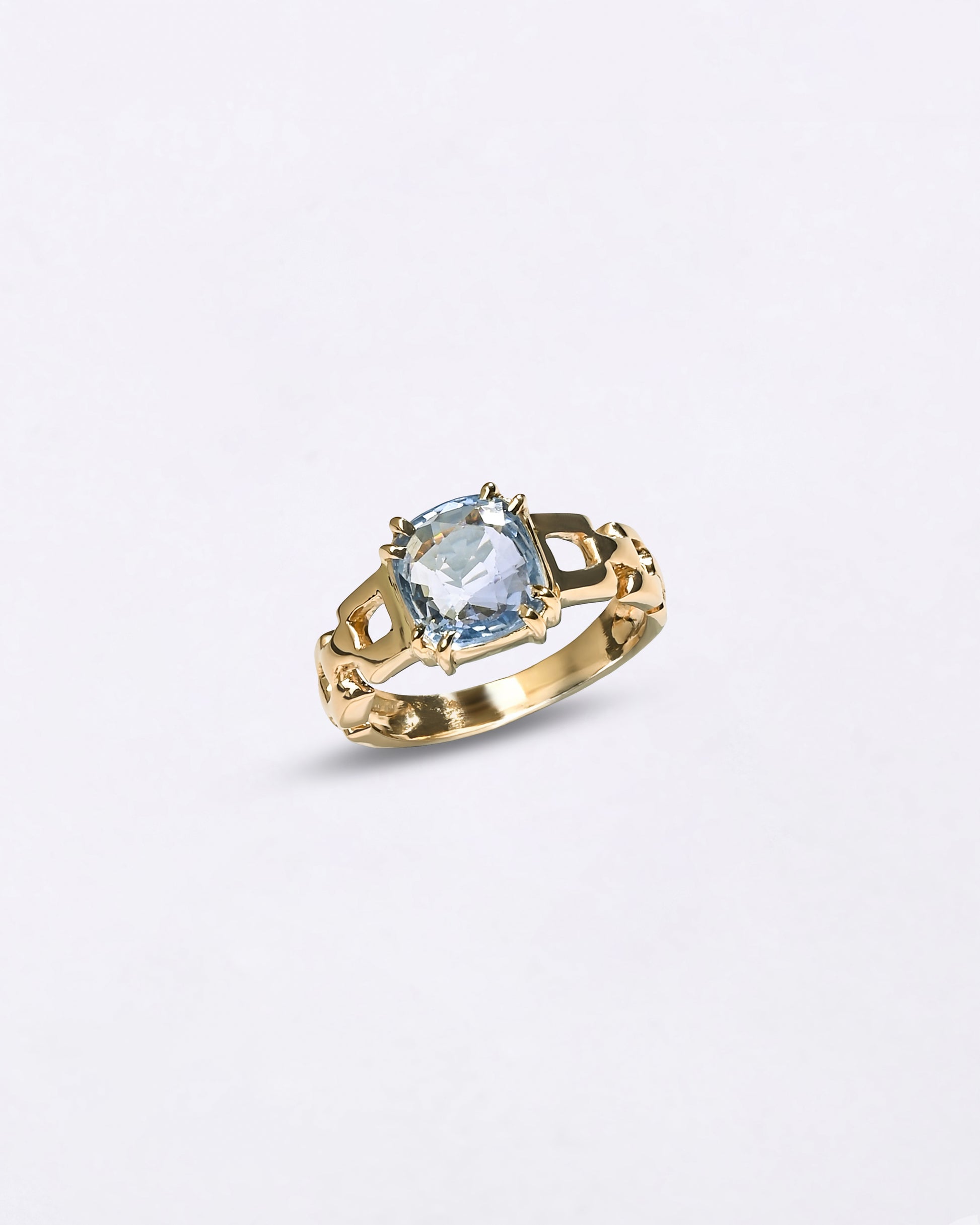 Stylish Blue Sapphire Ring Design from Myra Gems