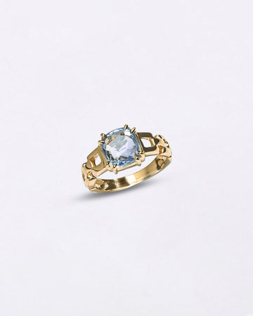 Stylish Blue Sapphire Ring Design from Myra Gems
