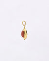Mangal Stone Coral Pendant in 18K Gold from Myra Gems
