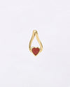 Heart Coral Pendant in 18K Gold from Myra Gems