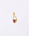 Heart Coral Pendant in 18K Gold from Myra Gems