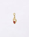 Heart Coral Pendant for Female in 18K Gold from Myra Gems