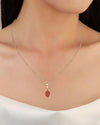 Plain Coral Pendant in Gold