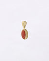 Plain Coral Pendant in Gold