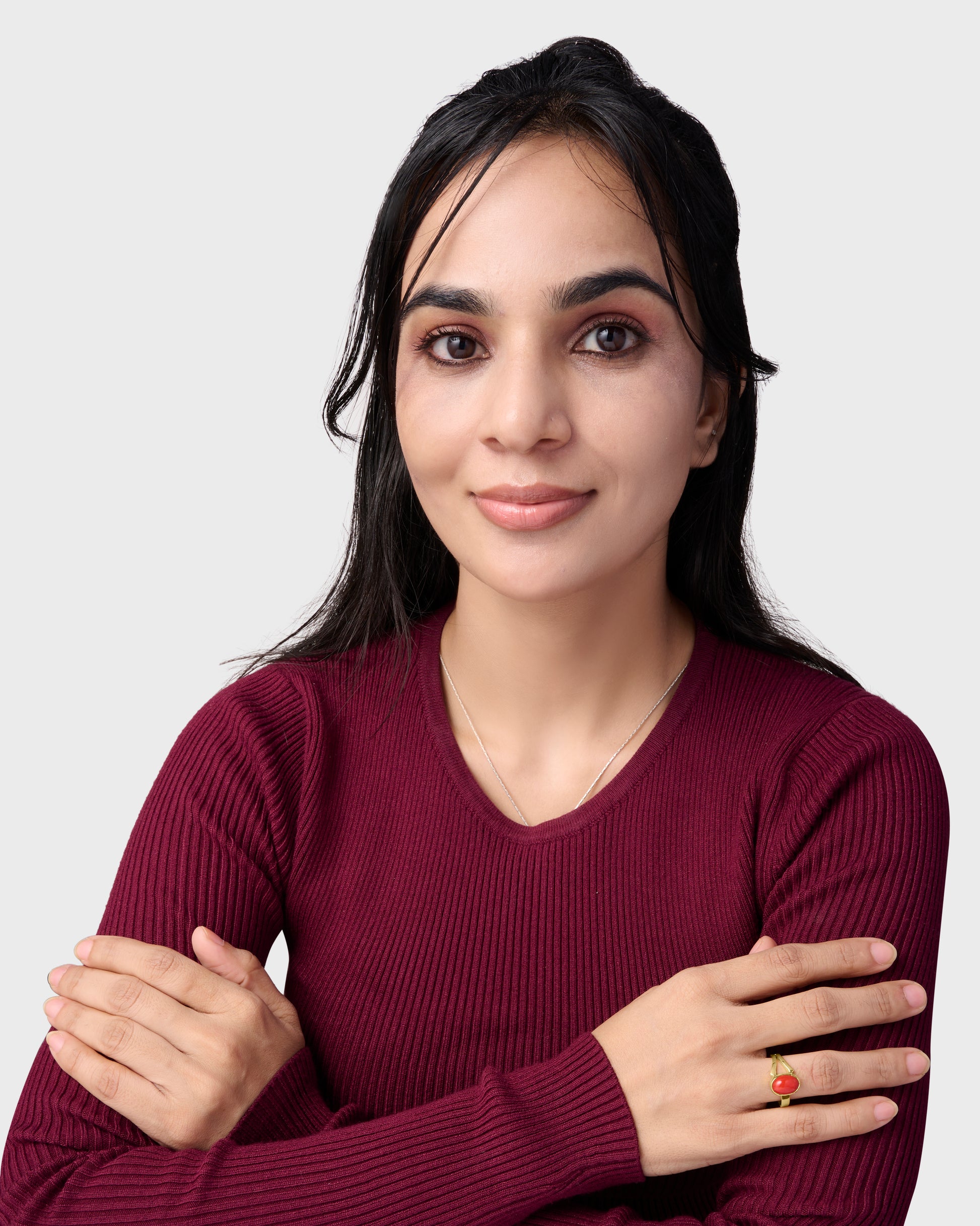 Mangal Stone In 18K Gold Ring from Myra Gems