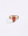Italian Coral Ring in 18K Gold from Myra Gems
