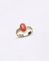 Italian Coral Ring in 18K Gold from Myra Gems