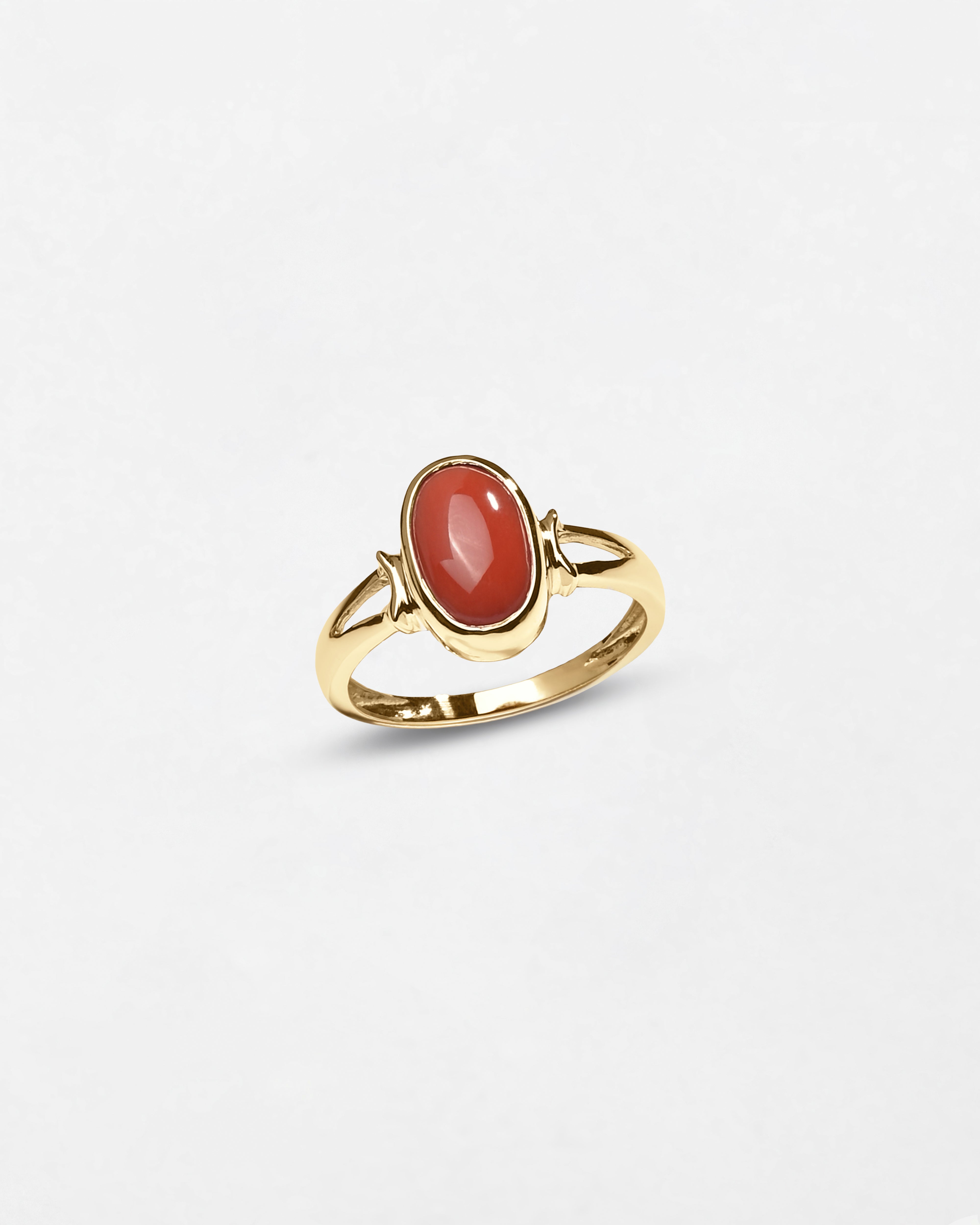 Exclusive Coral (Moonga) Ring in Gold - Shakti