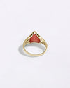 Triangle Cut Moonga Stone in 750 Hallmark Gold from Myra Gems
