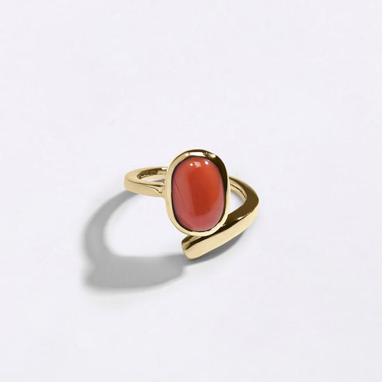 Benefits of Coral in 18K Hallmark Gold by Myra Gems