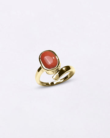 Benefits of Coral in 18K Hallmark Gold by Myra Gems