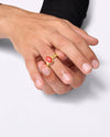 Premium Collection of Coral Gemstone Ring in Gold from Myra Gems
