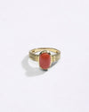 Premium Collection of Coral Gemstone Ring in Gold from Myra Gems