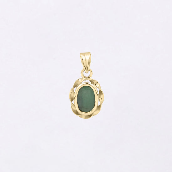 Original Emerald Gemstone in 18K Gold from Myra Gems